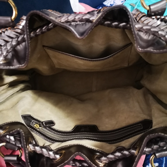 Anya Hindmarch Metallic Woven Leather Bag - Picture 6 of 7